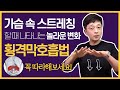 가슴 속 스트레칭의 놀라운 변화, 횡격막 호흡법을 알려드릴게요.