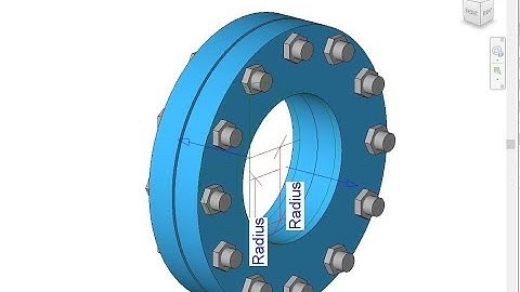 Revit MEP, Pipe Flange Family - class 300 with nuts and bolts