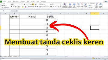Cara membuat tanda ceklis di excel dalam kotak
