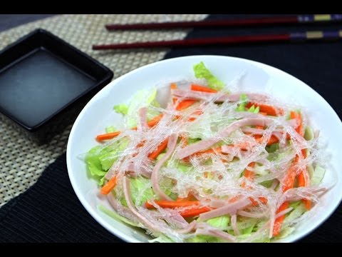 Vídeo: Ensalada China Harbin - Receta Con Foto. ¿Cómo Cocinar Ensalada Funbin De Harbin?