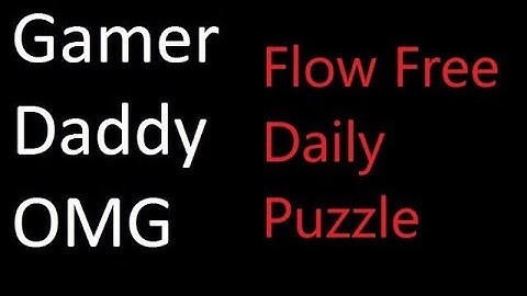 Flow Free Daily Puzzle - Saturday, September 1, 2018