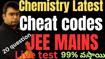 jee mains 2025 cheat codes|jee mains chemistry  cheat code | #jee_main #jee