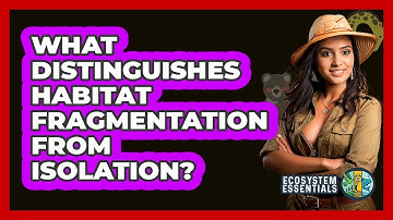 What Distinguishes Habitat Fragmentation From Isolation?