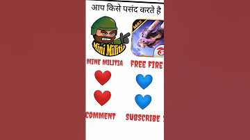 FREE FIRE NEW SHORT VIDEO FREE FIRE VS MINI MILITIA Freefire Short Youtubeshorts Viral Shorts 