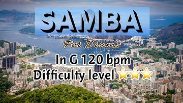 Samba Jam For【Drums】G Major 120bpm No Drums BackingTrack
