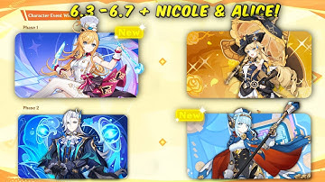 JUST IN! New & Updated 6.3 - 6.7 BANNER LINEUP! + Alice and Nicole Debut Patches