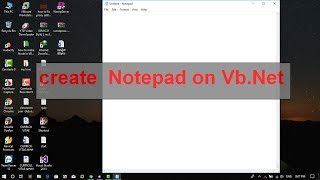 how to make Notepad  in VB Net , Visual Studio 2013 ( Part 1 )