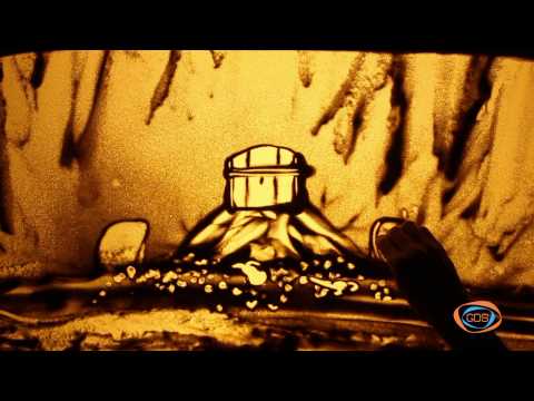 ქვიშის სამყარო - მათხოვარი და ბედნიერება (with English subtitles) | ქვიშაზე ხატვა