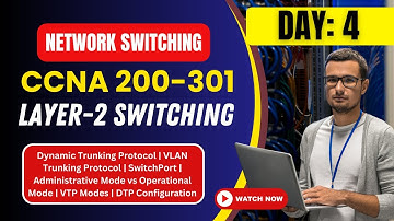 4. Learn DTP(Dynamic Trunking Protocol) and VTP(VLAN Trunking Protocol)  in CCNA 200-301 |Theory+Lab