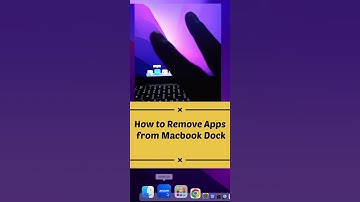 How to Remove Apps from Macbook Dock | #shorts