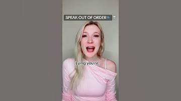 #pov For population control you must speak with your words out of order in a sentence...