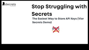 How to Securely Store API Keys with Vior Secrets (Free Secret Manager)