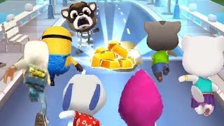 Tom Gold Run VS Masha Run VS Subway Surfers VS Despicable Me Minion Rush VS Angela VS Hank