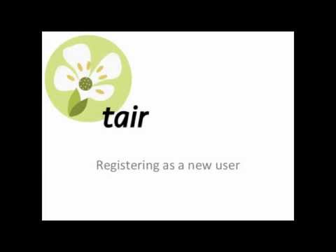 Registering as a New TAIR User