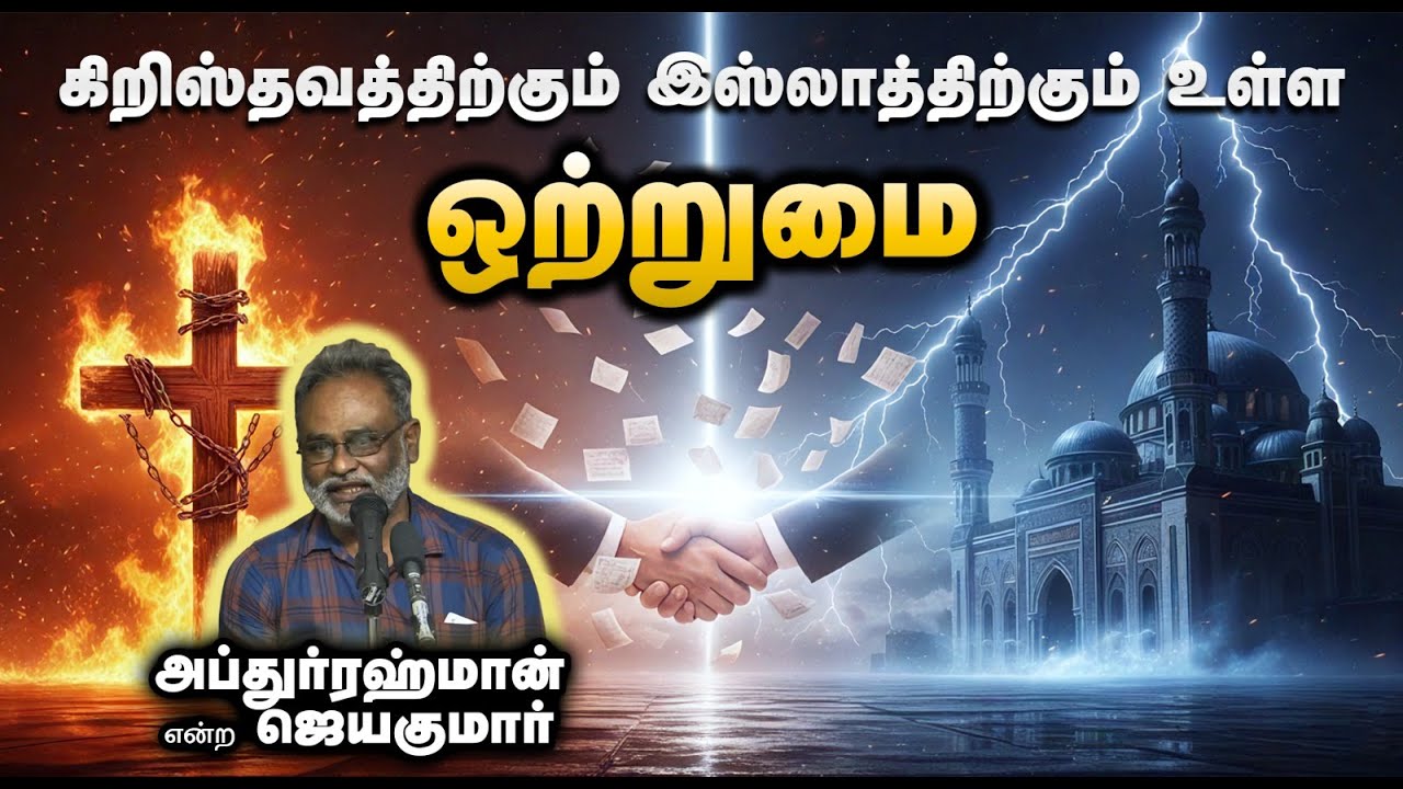 கிறிஸ்தவத்திற்கும் இஸ்லாத்திற்கும் உள்ள ஒற்றுமை┇அப்துர்ரஹ்மான் என்ற ஜெயகுமார்┇25-01-2026┇