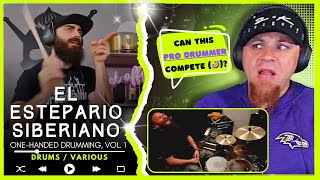 EL ESTEPARIO SIBERIANO "One-Handed Drumming, Vol. 1" // Audio Engineer & Pro. Drummer React