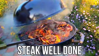 Steak Well done  на угольном гриле Go Garden