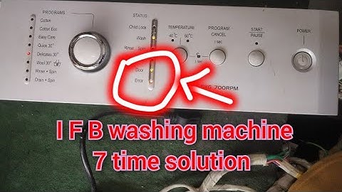 IFB Washing machine PCB 7 time blinking solution