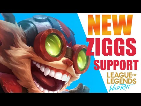 NEW ZIGGS SUPPORT - WILD RIFT - CRAZY POKE BUILD!