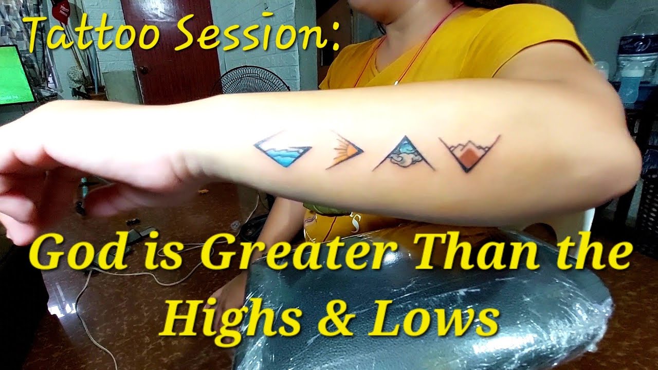 2. "I'm Greater Than My Highs And Lows" wrist tattoo - wide 2