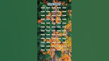 Can you find 9907? #puzzle #brainteaser #numberchallenge #shorts