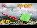 Wapas aane wala paper plane  boomerang paper plane easy  come back paper airplane origami plane