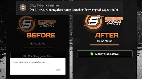 Tutor tipis² ~ Cara mengatasi Samp Launcher/Beta Eror repeat²   (RizskyOne)