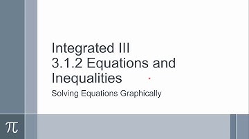 Integrated III- 3.1.2 Solving equations graphically