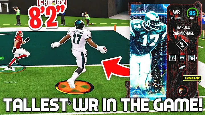 This 8 FOOT GIANT WR Broke Madden.. Tallest Receiv...