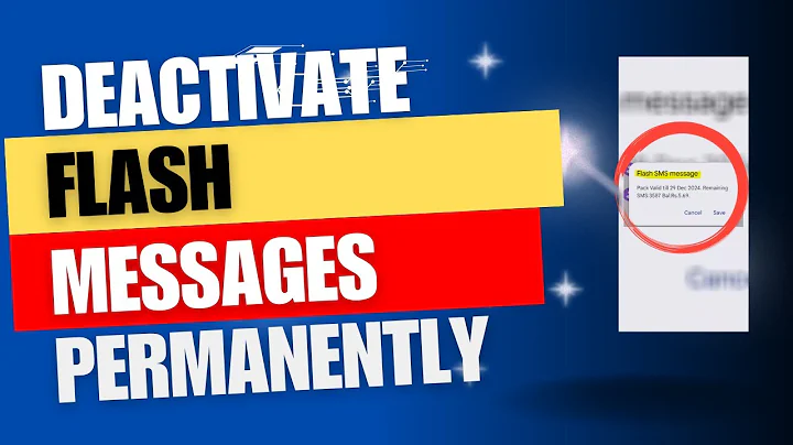 How to deactivate flash messages permanently in any Android device.