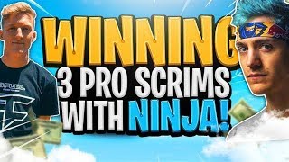 Winning 3 Pro scrims in a row!?! with Tfue, Ninja, and Kingrichard.