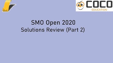 SMO Open 2020 Review (Q11-Q18)