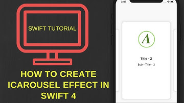 How to create iCarousel effect in Swift 4