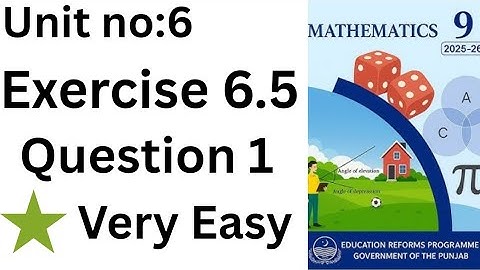 Class 9 maths chapter 6 ex 6.5 | Class 9 maths chapter 6.5 English medium| exercise 6.5 question 1