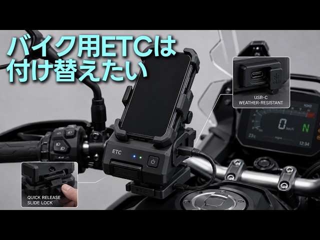 付け替え可能なバイク用ETCを行政に要望します - YouTube