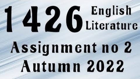 AIOU Code 1426 Solved Assignment No.2 Autumn 2022 #aiou #aiousolveassignments