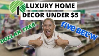 DOLLAR TREE and FIVE BELOW Home Decor Finds that Look and Feel LUXURIOUS