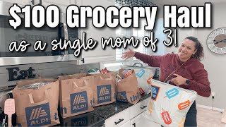 Grocery Shopping with a TIGHT Budget | Aldi Shop With Me | Family of 4 by Boss Mom Hustle 3,328 views 1 month ago 10 minutes, 34 seconds