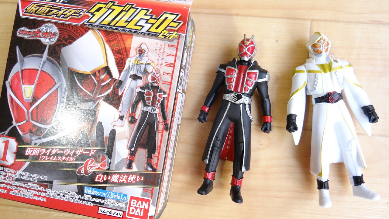 ライダーヒーローシリーズ　ウィザード・ダブルなど　タグ付きソフビ　24体 ライダーヒーローシリーズ ウィザード・ダブルなど タグ付き