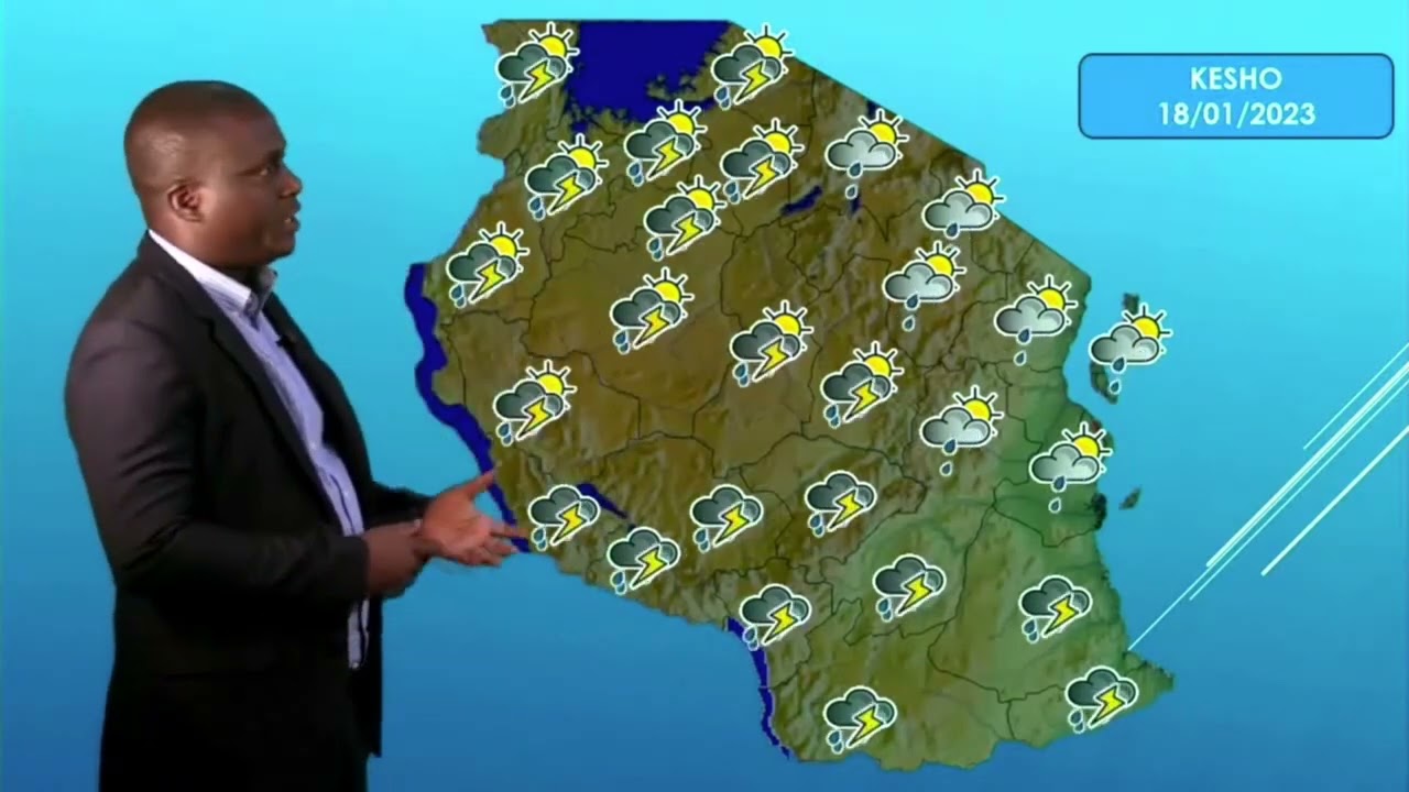 UTABIRI WA HALI YA HEWA KWA SAA 24 ZIJAZO KUANZIA SAA 3 USIKU LEO 17 - 1 - 2023.