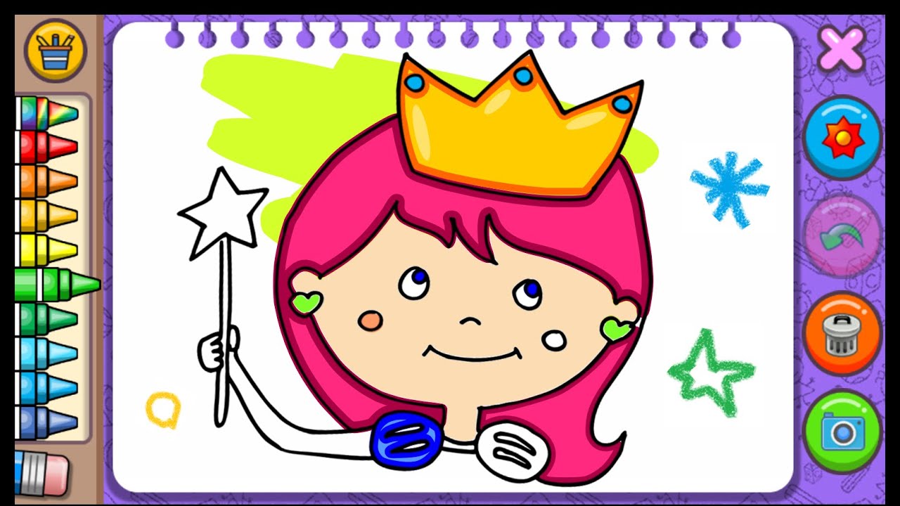 Игра Принцесса: Раскраски по Номерам