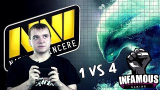 ОДИН ПРОТИВ 4 - РЕЙД БОСС НА КРИСТАЛАЙЗЕ | NAVI vs INFAMOUS