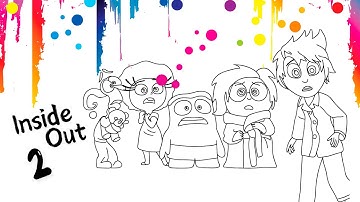 Inside Out 2 Coloring Pages Mix / How To Color All Emotions from Inside Out