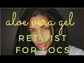 Aloe Vera Gel Retwist for Locs