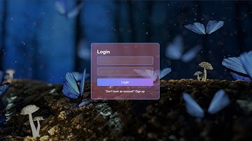HTML CSS Login Page | Transparent Login Form | HTML CSS