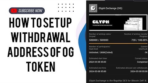 How to setup withdrawal address of OG token | Satoshi app new update