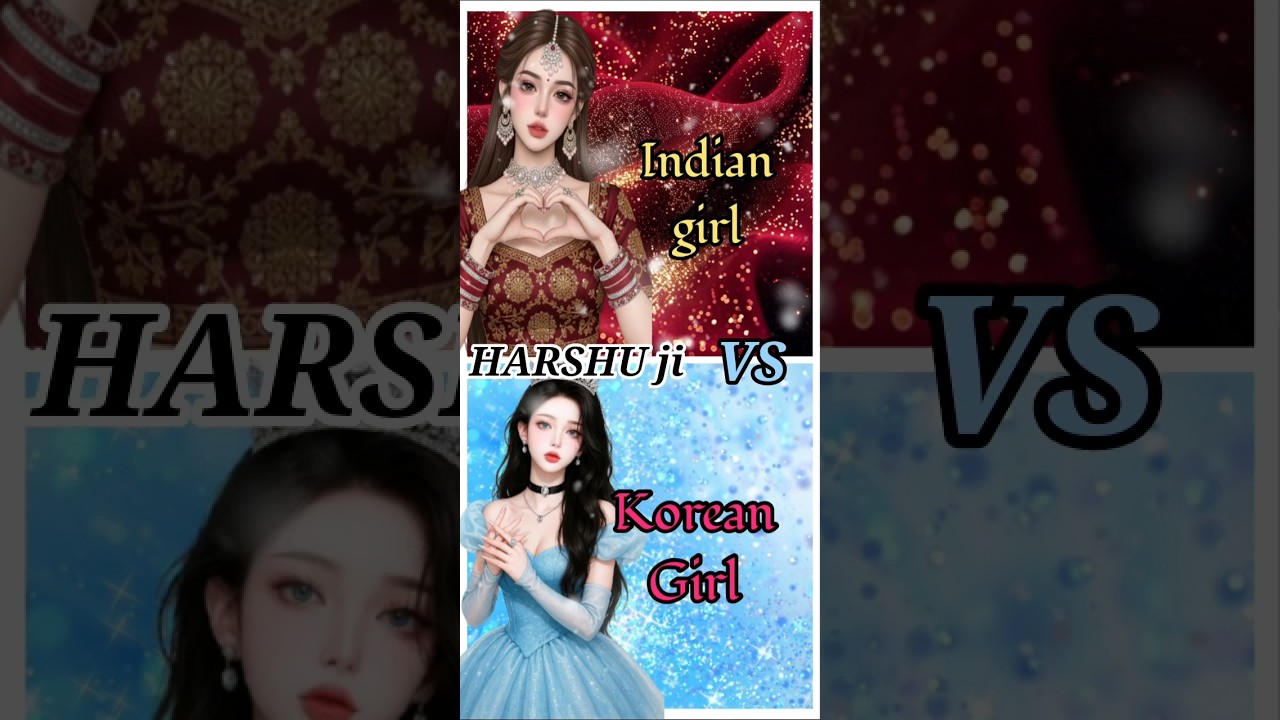 Indian girl vs Korean girl #ytshorts #trending #viralshorts #shorts