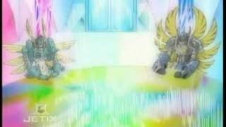 Celestial Digimon Fall : Seraphimon, Ophanimon, and Cherubimon