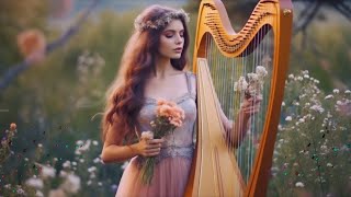 Harp Music for Meditation - Paradise Harp Music - Relaxing Music, Good Sleep - Harp Hymns