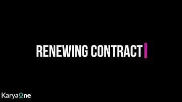 Renewing contract